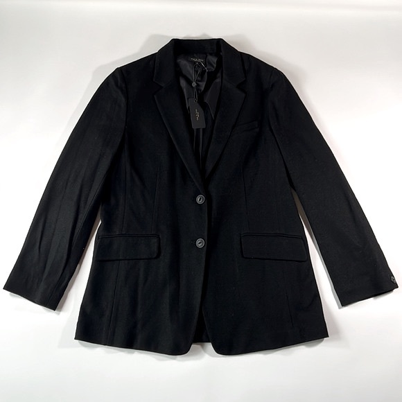 Rag & Bone Black Charles Wool Blazer Suit Jacket Womens 8 or 12 NEW - Picture 6 of 14